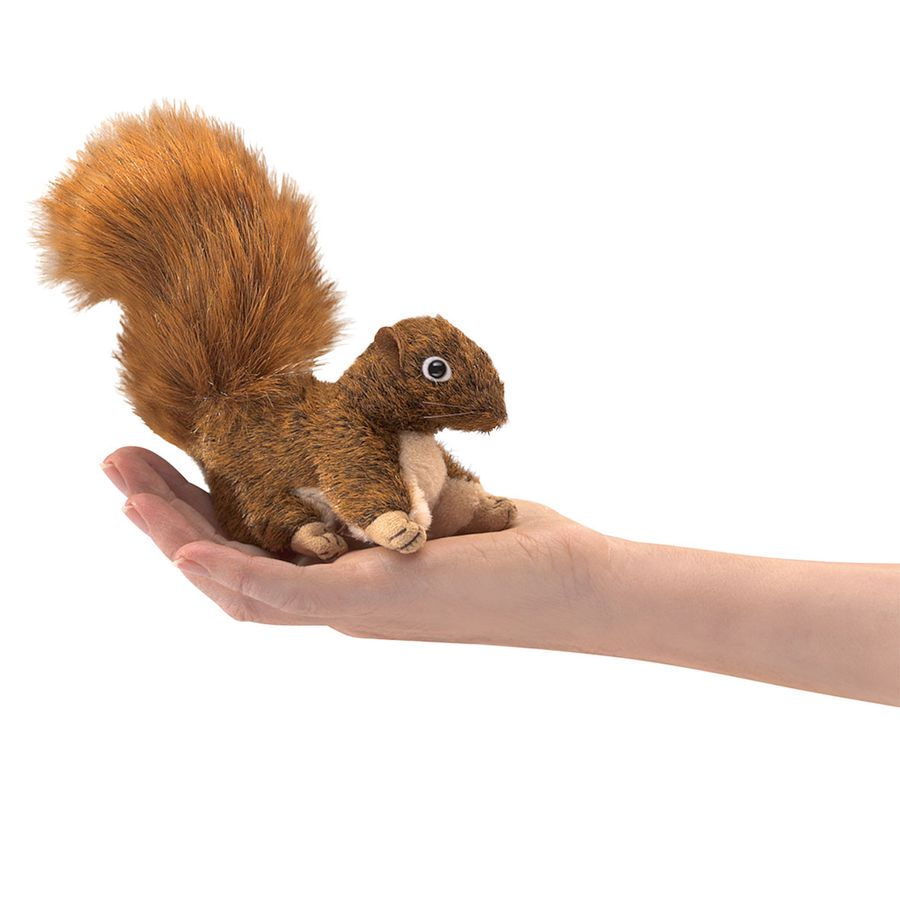 mini Eichhörnchen rot Fingerpuppe