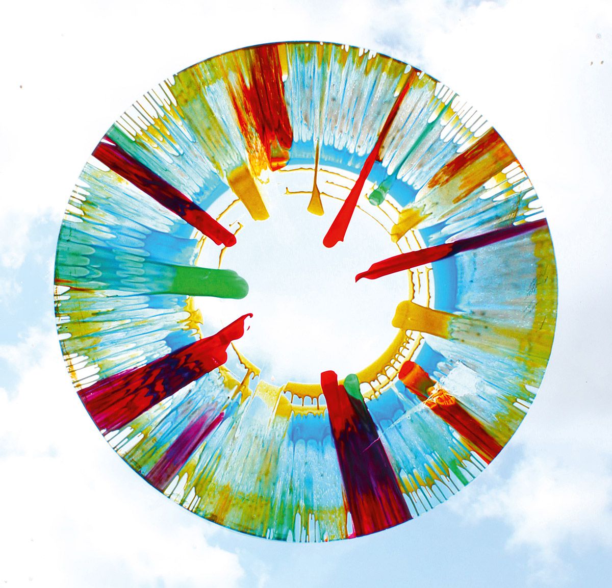 Folie transparent, 50 Blatt zu Farbschleuder Flying Colors