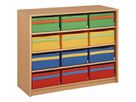 Regalschrank offen Forminant, mit 3 Einlegeböden, B 100 x H 83,6 x T 39,4 cm, Buche-Echtholz-Furnier