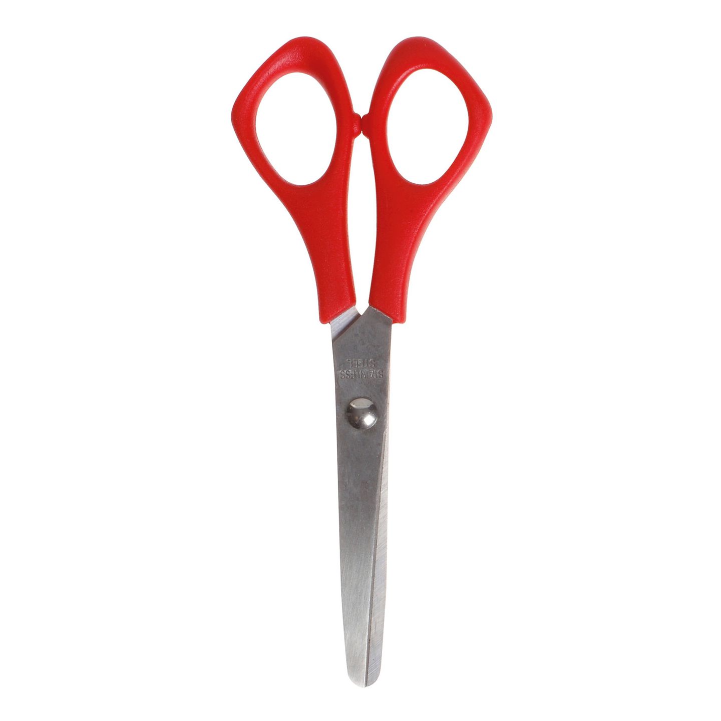 Schulschere rund, rot 14 cm für Linkshänder