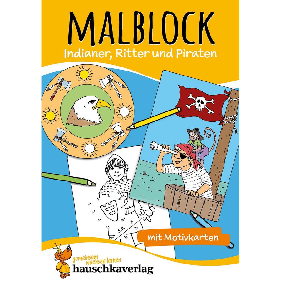 Malblock - Indianer, Ritter und Piraten