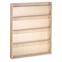 Wandbücherregal mit 4 Fächern, B 92,7 x H 111,5 x T 10,5 cm