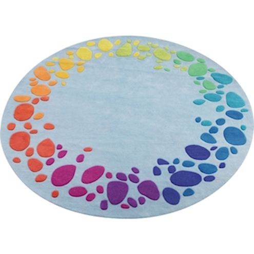 Teppich Regenbogen, Ø 2,50 m