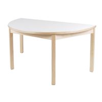 Klassik-Tisch halbrund mit HPL-Belag, Ø 80 x H 57,5 cm