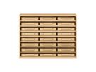 Pureo Eigentumsschrank Furnier mit 24 Kästen, 7 Einlegeböden, B 100 x H 75 x T 42 cm
