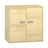 444.012.074K - Pureo Doppeltürenschrank Furnier, B 100 x H 100 x T 60 cm