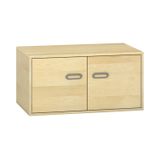 444.012.060K - Pureo Doppeltürenschrank Furnier, mit 1 Einlegeboden, B 100 x H 50 x T 60 cm