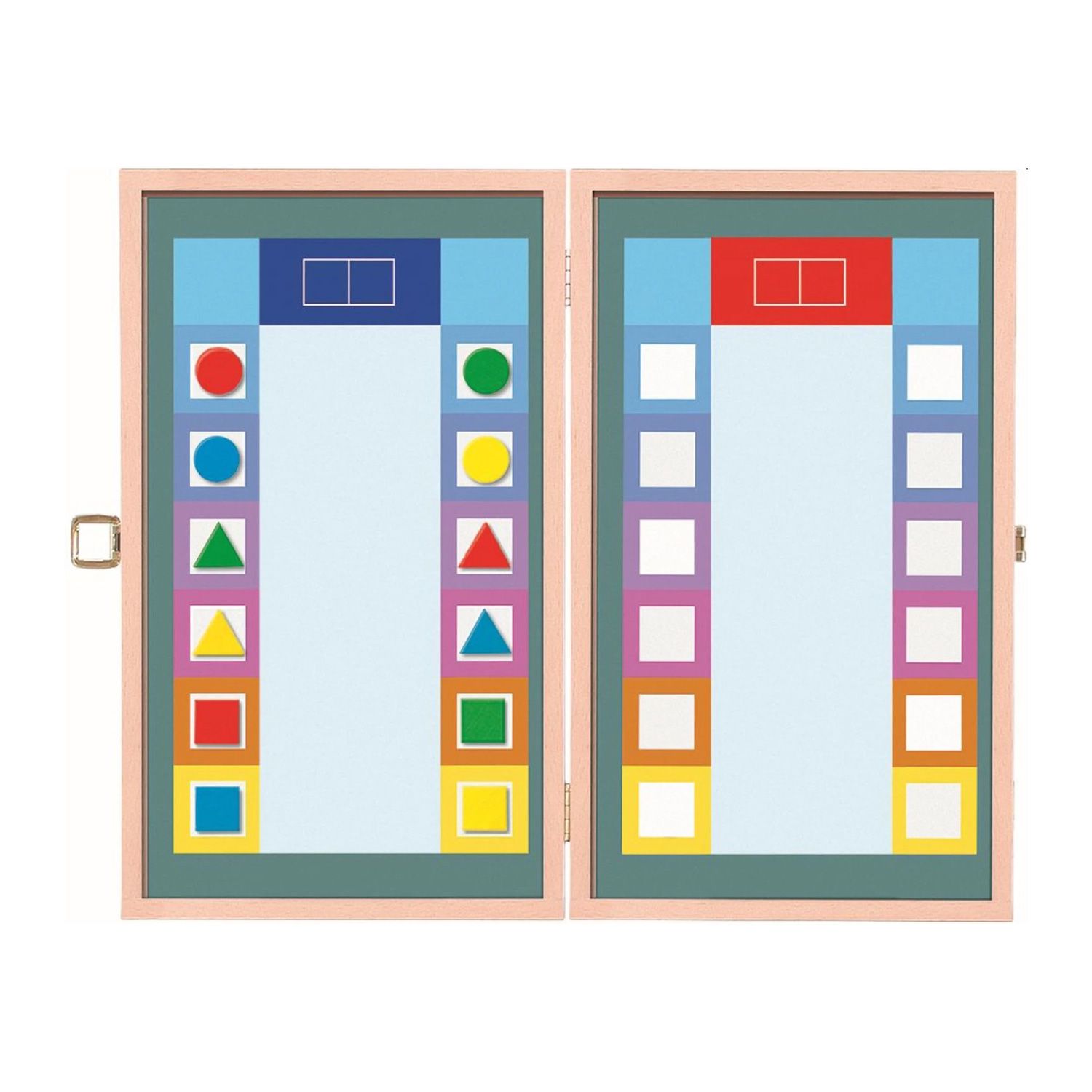Kontrollbox für Flocards leer, aus Holz mit Magneteinsatz
