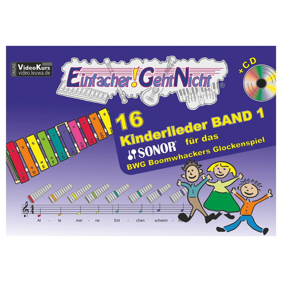 Boomwhackers Glockenspiel Liederbuch + CD