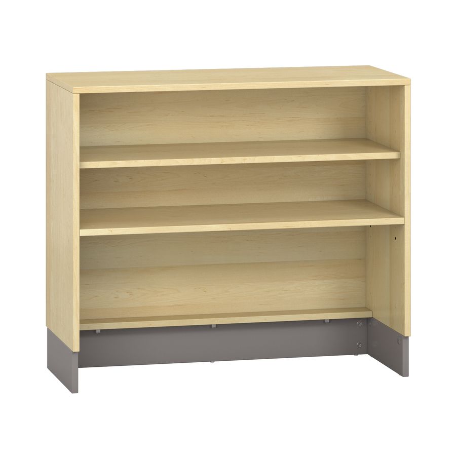 Pureo Regalschrank für Rollkästen Furnier, mit 1 Einlegeboden, B 100 x H 87,5 (inkl. Sockel) x T 42 cm