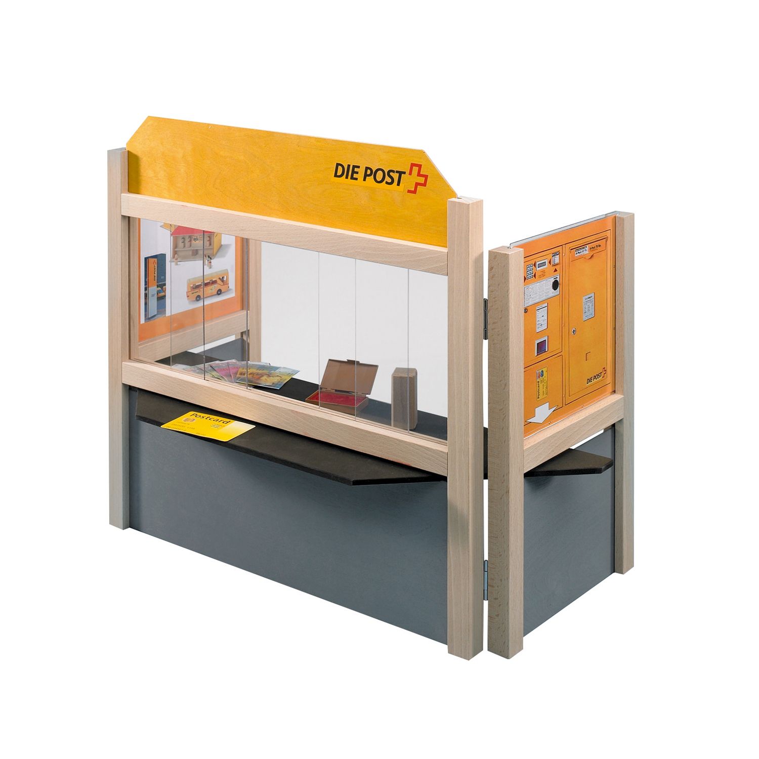 Postschalter / Kiosk Holz