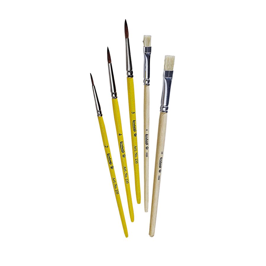 Pinselset gemischt, 5teilig