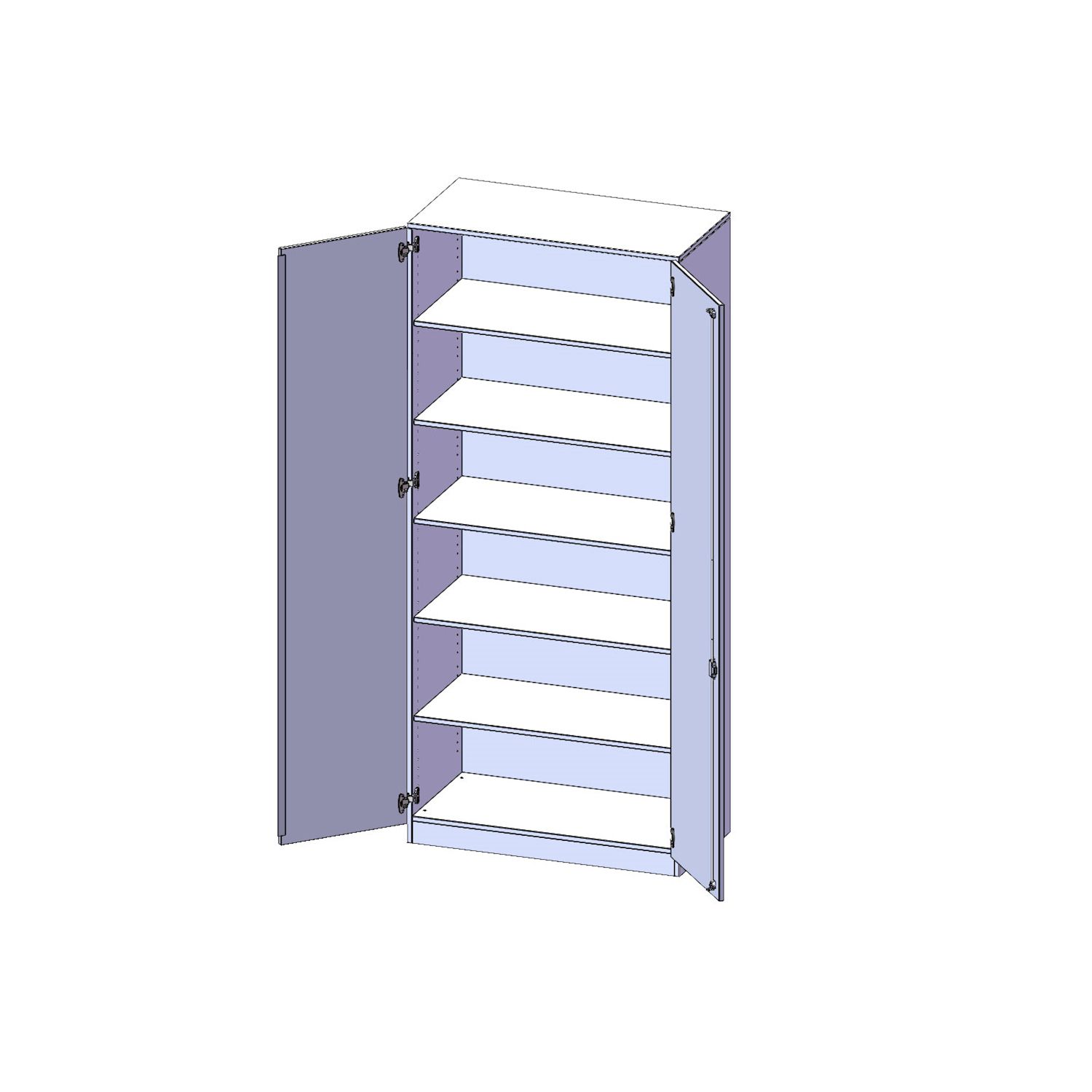 Doppeltürenschrank, B 100 x H 226 x T 40 cm