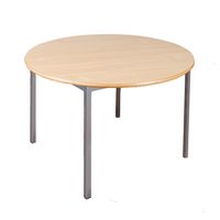Rundtisch, Ø 120 cm mit Stahlgestell und Quadratrohrgestell