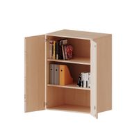Aufsatzschrank mit Doppeltüren, 2 Einlegeböden, B 80 x H 108 x T 40 cm