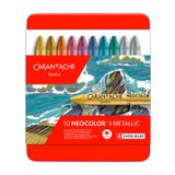317.004.310 - Neocolor I metallic im Blechetui, 10 Farben