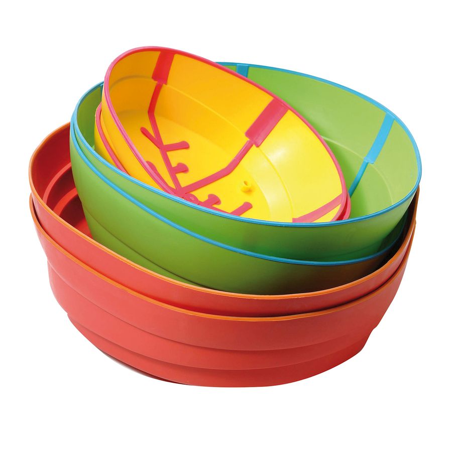 Regenbogen Flusssteine mit Struktur, 6teilig