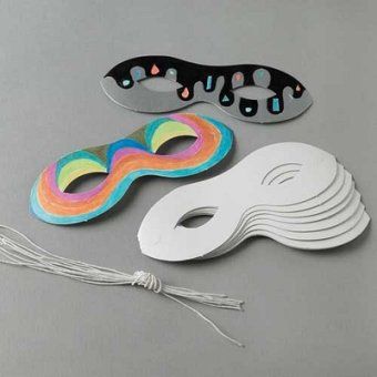 Augenmaske 5,5 x 16 cm 10 Stk.