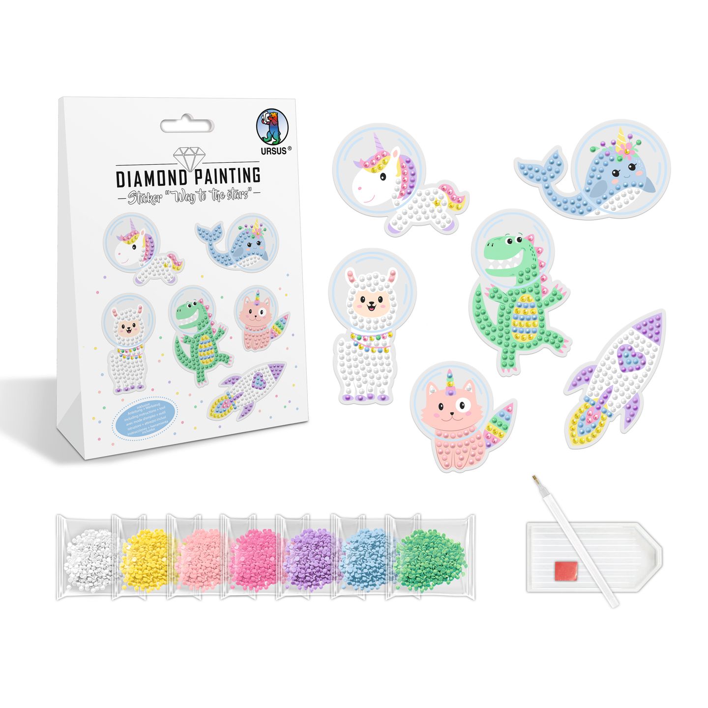 Diamond Painting Sticker Tiere