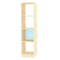Raumtrennregal Einzelelement FOUR, Furnier, B 44,8 x H 180 x T 40 cm