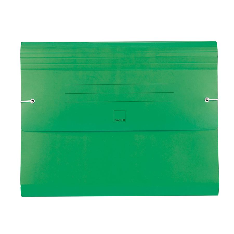 Fächermappe aus Pappe A4-Plus, grün