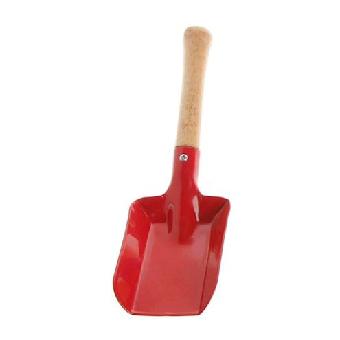 Kleine Schaufel gerade, Metall mit Holzgriff, 24 cm
