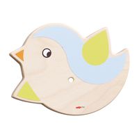 Wandapplikation Vogel blau