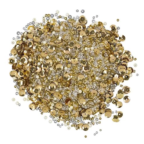 Rocailles-Bastelset gold