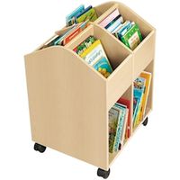 Bücherkiste gross, Birke-Echtholz, Höhe 78 cm