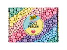 Holzperlen Pastell Jumbo, 1 kg