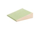 Kleine Rampe mit Teppichbelag, B 39,4 x H 11 x T 39,4 cm