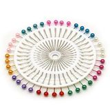 200.208.400 - Stecknadeln perlmutt bunt, 38 mm, 40 Stk.