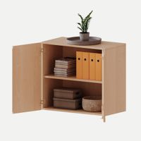 Aufsatzschrank mit Doppeltüren, 1 Einlegeboden, B 100 x H 72 x T 40 cm