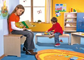 Stapelbänke 3er Set, Sitzhöhe 26-43 cm