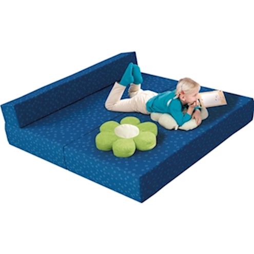 Klappsofa mit Stoffbezug, B 150 x H 17 x T 120 cm