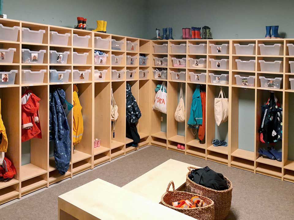Referenz einer KITA-Garderobe
