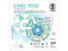 Blanko-Motive Schneeflocke, 20 Stanzbögen