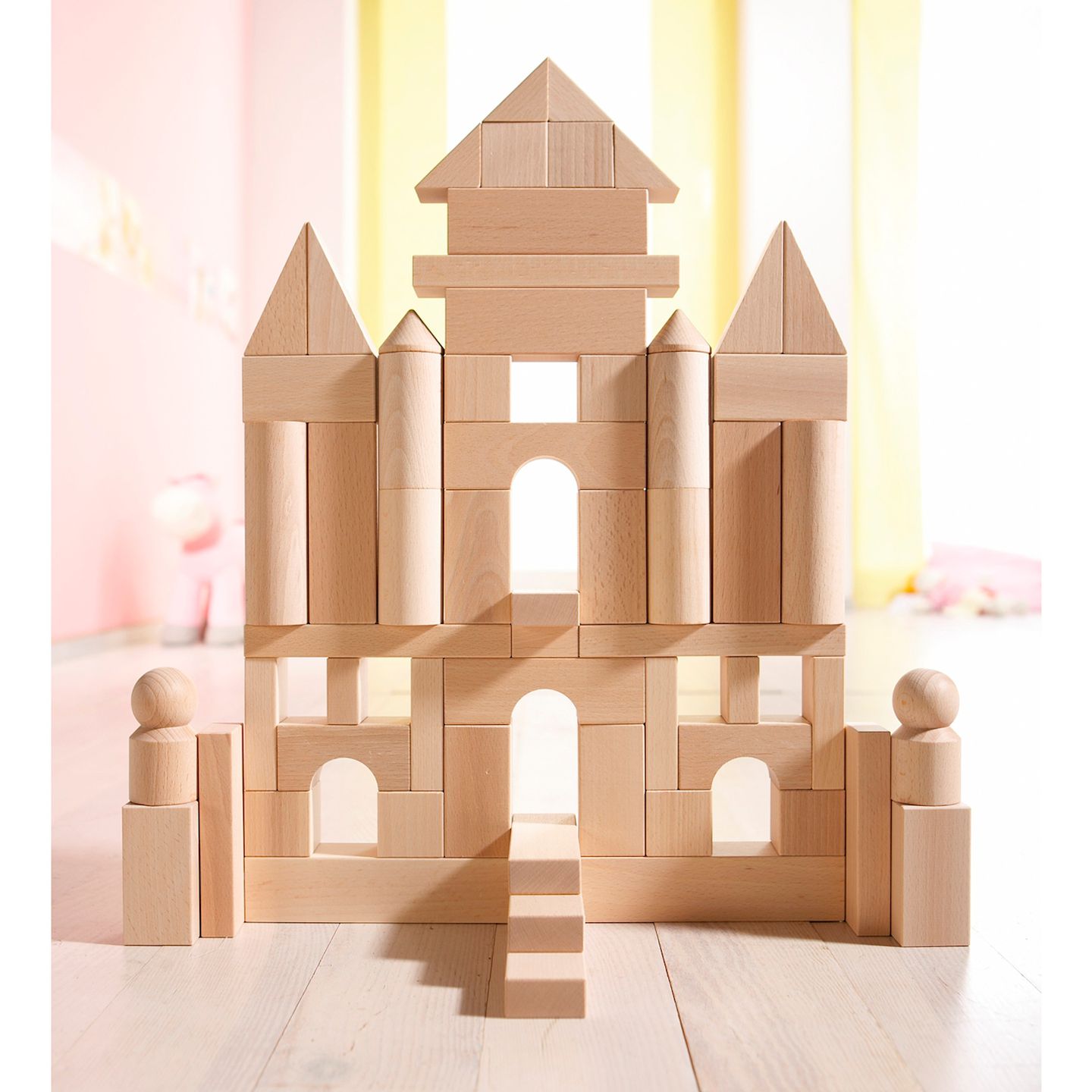 Basisbausteine natur, Set mittel 60 Teile