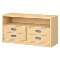 Schrank mit 4 Schubladen und oben Regal, B 102 x H 60 x T 40 cm