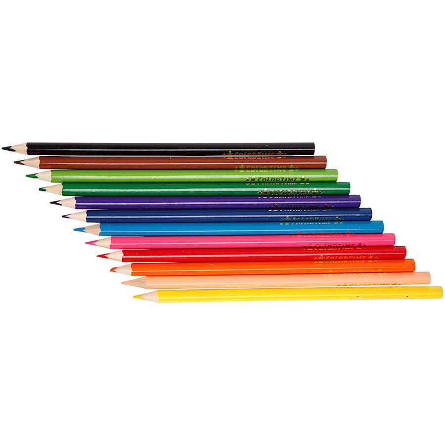 Farbstifte Colortime, Mine Ø 3 mm, 12 Stück