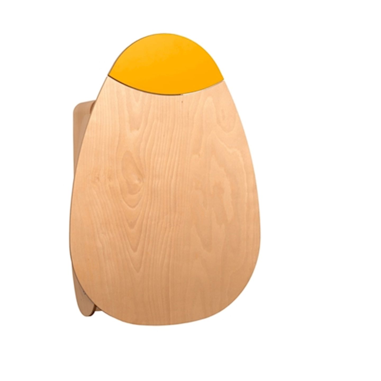 Wickel-Ei mit Kuppe gelb inkl. graue Wickelmatte