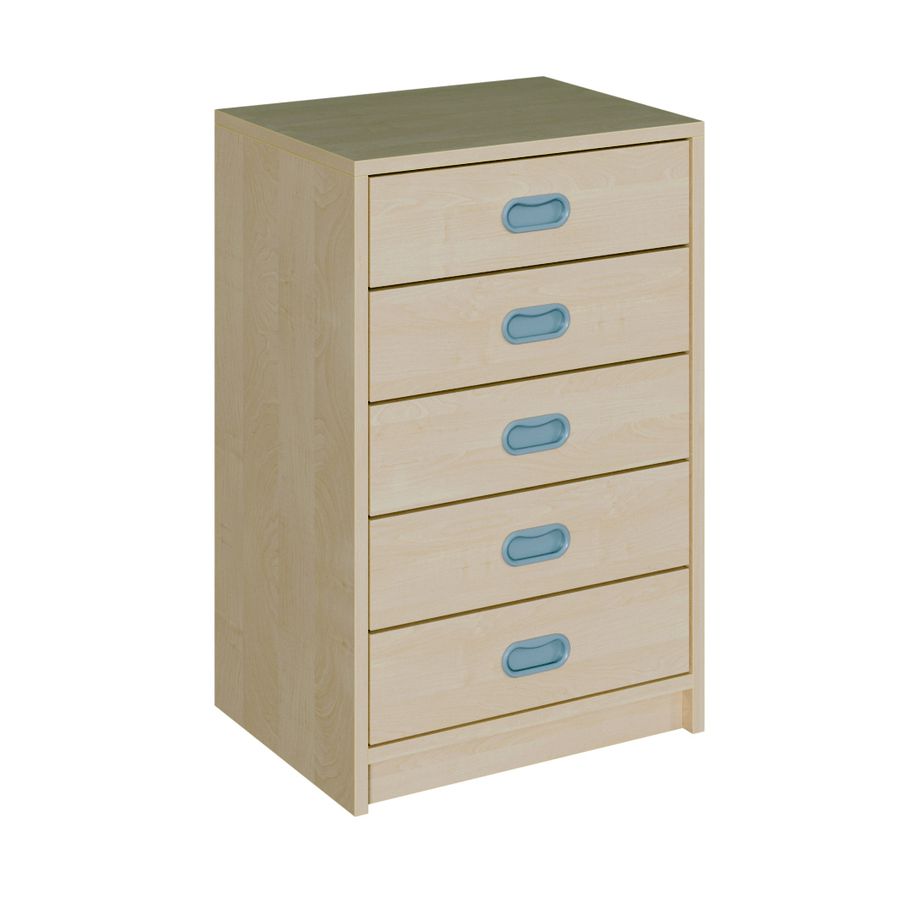 Schrank mit 5 Schubladen mit Dekorblende, B 52 x H 80 x T 40 cm