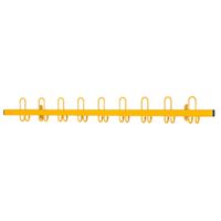 Garderobenleiste mit 9 Dreifachhaken, B 150 x H 16 x T 12,5 cm