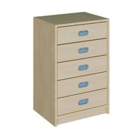 Schrank mit 5 Schubladen mit Dekorblende, B 52 x H 80 x T 40 cm