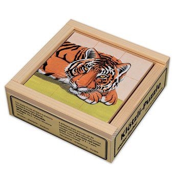 Klötzlipuzzle Zootiere klein, 9teilig