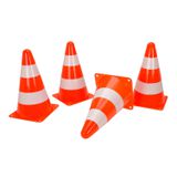 110.103.640 - Markierungskegel orange/weiss 4 Stk.