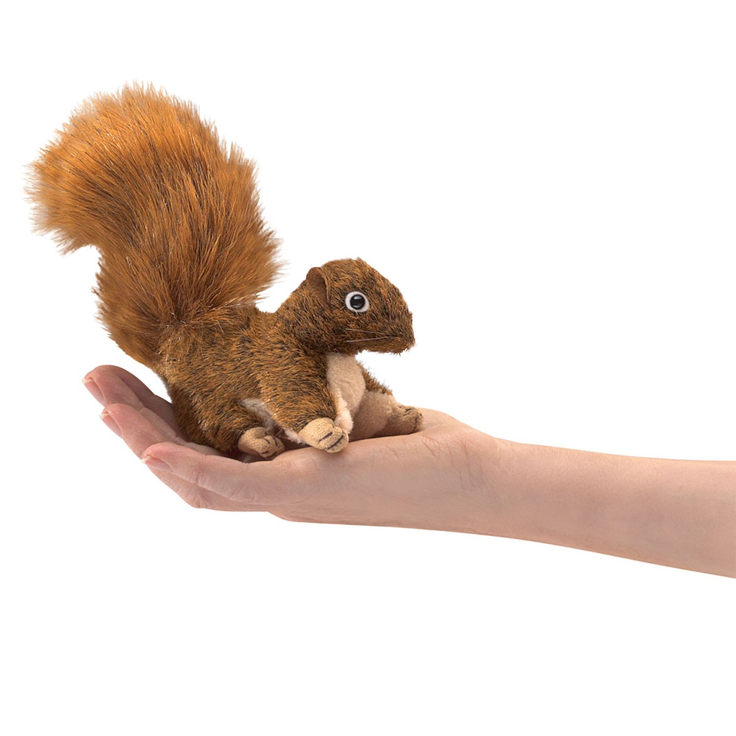 mini Eichhörnchen rot Fingerpuppe