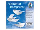 Faltblätter transparent 14 x 14 cm, 100 Bl. weiss