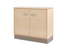 Pureo Doppeltürenschrank Furnier, B 100 x H 50 x T 42 cm
