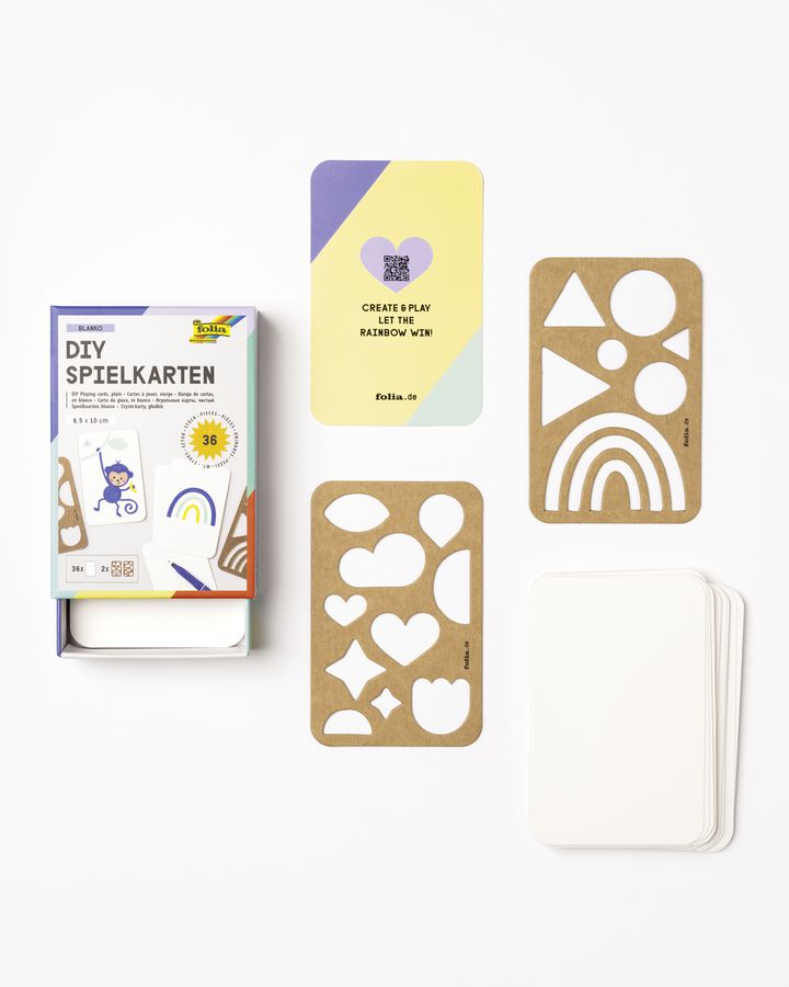 Spielkarten blanko, 60 Stk.